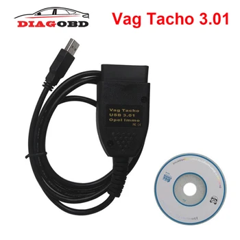 

Vag3.01 USB Vag Tacho 3.01+ for O pel Immo Airbag VAG OBD2 Diagnostic Tool EEPROM IMMO PIN Mileage Correction