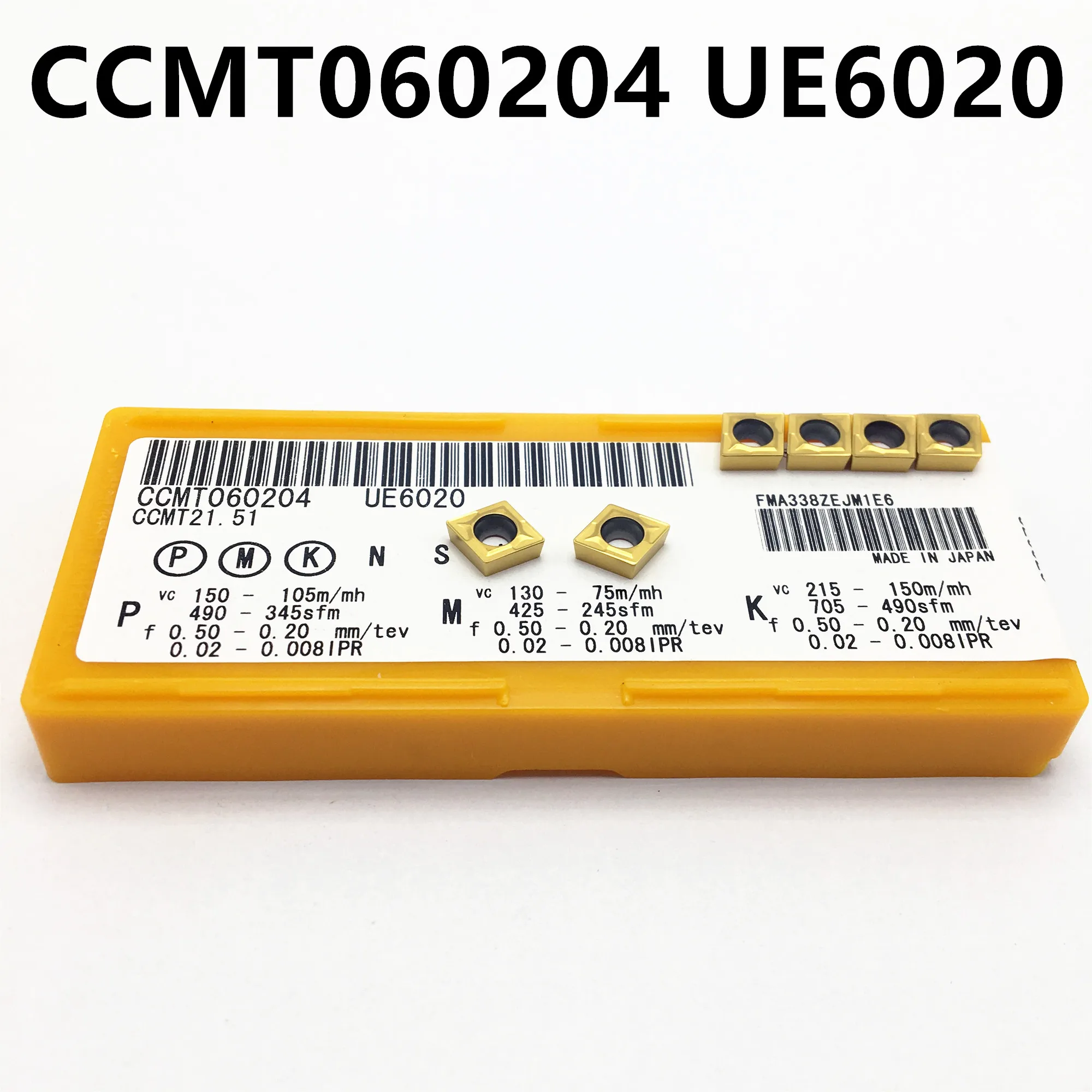 20 шт. CCMT060204 US735/US735/VP15TF карбидные вставки внутри Круглый автомобильный инструмент CCMT 060204 CNC инструмент поворотный инструмент