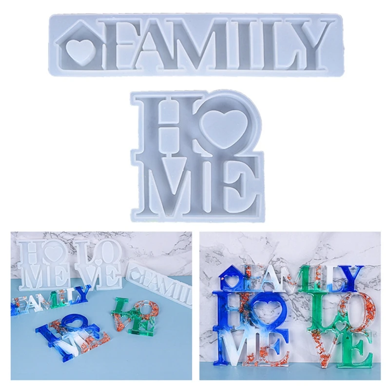 Силиконовая форма с английским алфавитом подходит для смолы эпоксидной