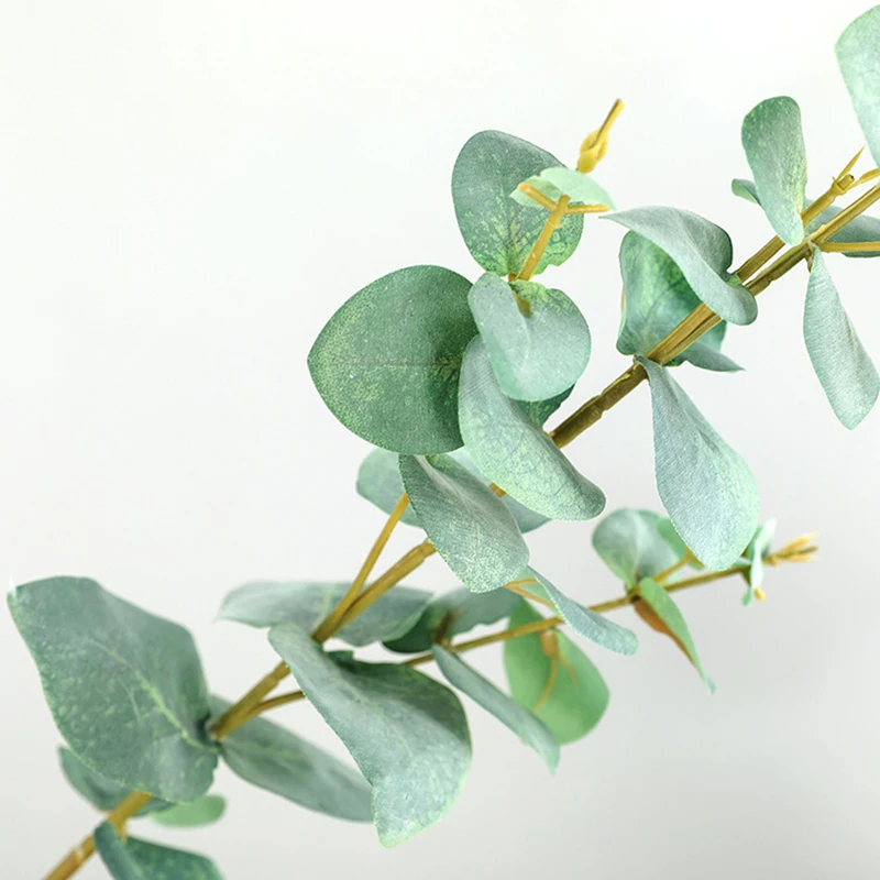 Home Artificial Leaf Branch Office Restaurants Display Simulation Eucalyptus