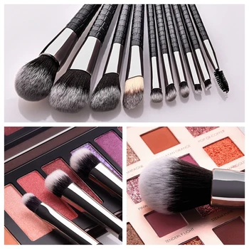 

Professional Makeup Brushes High Quality Makeup Brush 10 Pcs Brush For Face Mahogany Eyeshadow Shadow Brush