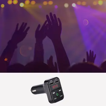 

Mobile Phone Tablet GPS Bluetooth Music Audio Receiver 2.1A Fast Car-Charger Dual USB Car Phone Charger Adapter