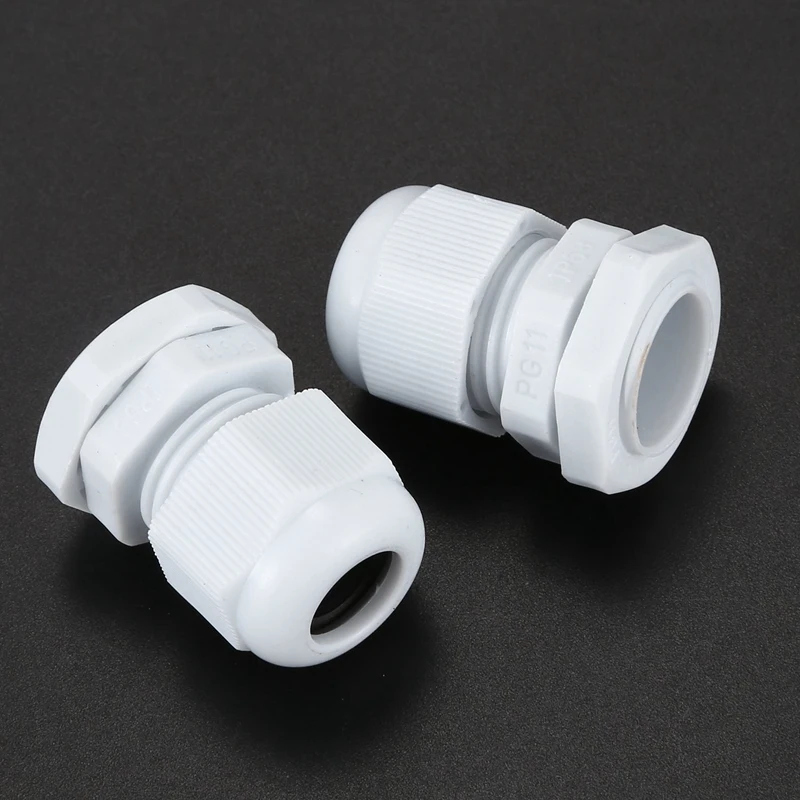 PG11 Strain Relief Cord Grip Cable Glands 14Pcs for 5-10mm Dia Cable