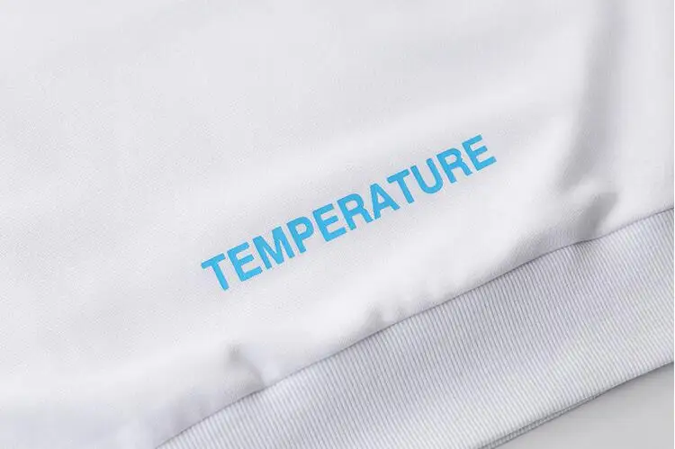 18ss Off-White пожарный пояс Предупреждение для мужчин/женщин Пара моделей Осень Зима Повседневная хлопковая свободная толстовка с капюшоном куртка