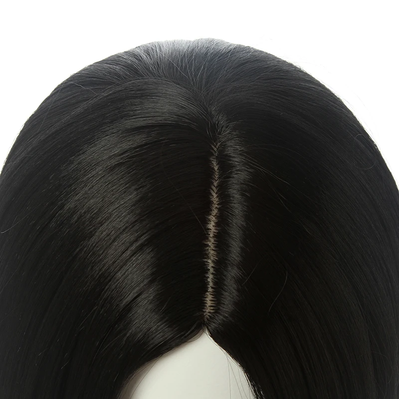 L-email wig Synthetic Hair Game Valorant Viper Cosplay Wig Short Straight Black Wigs Heat Resistant Halloween pelucas de mujer 5