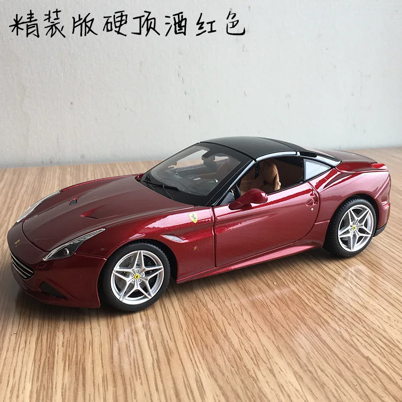 1:24 высокое моделирование Ferrari сплава Модель автомобиля califoria T трансформер модель гоночной машины для детей Подарки - Цвет: DR