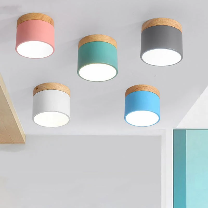 

Modern Iron Wood LED Ceiling Lights Modern Led Ceiling Lamp Living Room Bedroom Luminaire Porch Aisle Corridor Lighting Fixtures