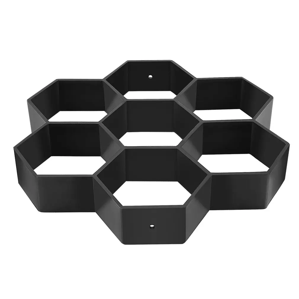 Garden Path Maker Mold Plastic DIY Garden Mold Manually Paving Cement Brick Stone Road Concrete Mould Reusable Manually Paving
