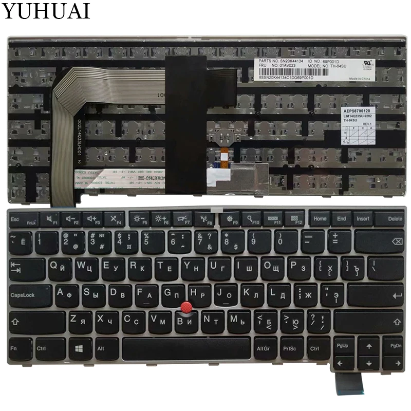 Новая русская клавиатура для ноутбука lenovo Thinkpad 13 2nd(20J1-20J2) новая S2(2nd Gen 20J3) T460S T470S RU Клавиатура без подсветки