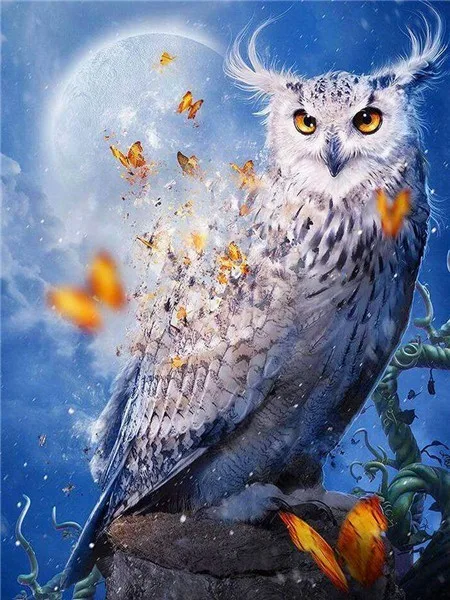 5D Diamond Embroidery Animal Owl Painting Full drilling diy Cartoon PictureHome Decoration birthday present | Дом и сад