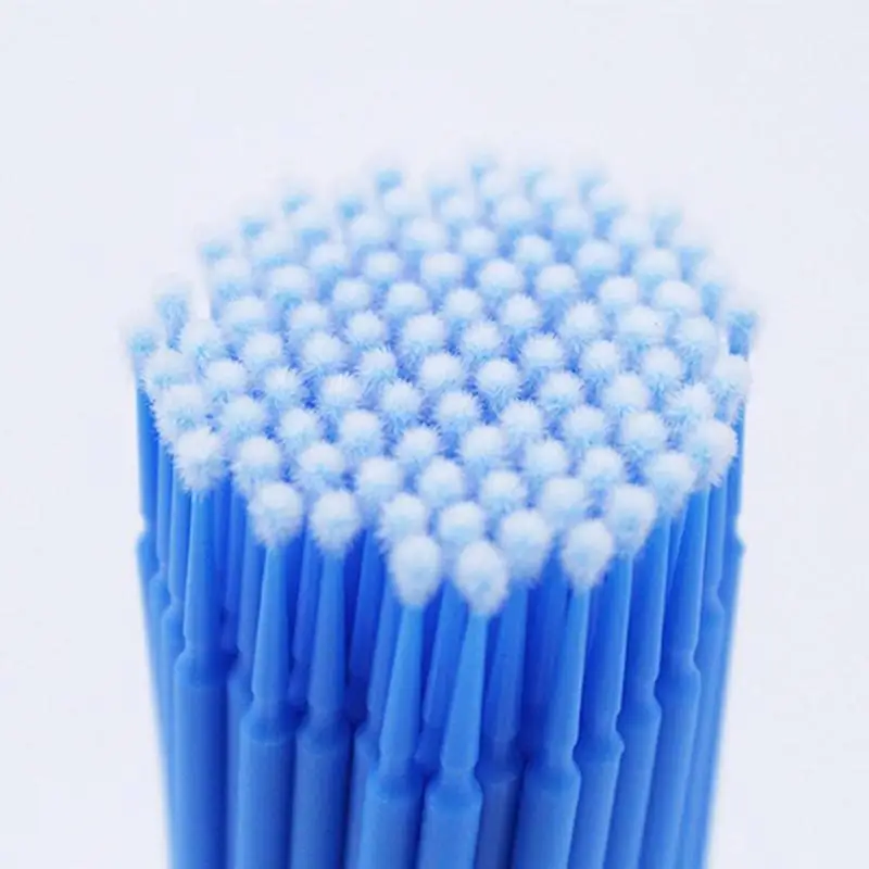 100 шт./пакет ватный тампон микро щетки одноразовые Microbrush Макияж Наращивание ресниц Аппликаторы O7X8