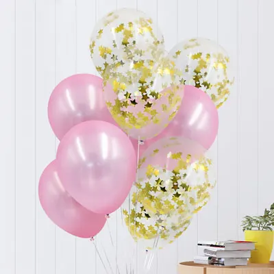 10 pcs balloons J NICROLANDEE 12 дюймов латексные разноцветные воздушные шары с конфетти надувной шар для дня рождения свадьбы вечеринок 112 - Цвет: 10 pcs balloons J