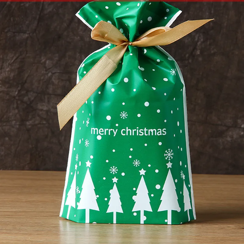 12 шт. веселые рождественские подарочные сумки Санта Клаус Рождественская елка упаковочные сумки с новым годом рождественские конфеты сумки Navidad Noel