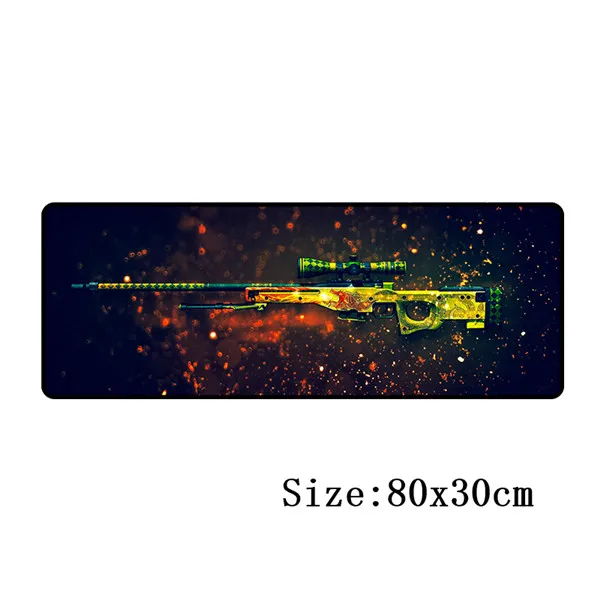 Большой игровой коврик для мыши 800*300*2 для CS GO AWP Dragon lore для CSGO game mousepad XL gamer mause pad locked edge - Цвет: 300x900x2mm