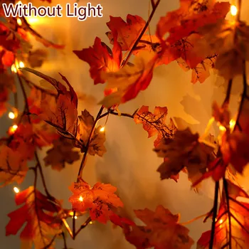 

Home Artificial Maple Leaves Garland Decor Christmas Ornament Supplies