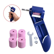 Afilador de brocas de corindón portátil de 2 12,5mm, afilador de brocas de titanio, piezas de herramientas alimentadas