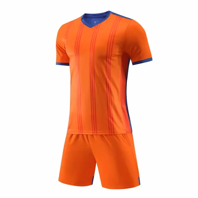 Conjunto de uniforme de entrenamiento para hombre, ropa de naranja y azul, camisetas de fútbol, 2022|Sets de fútbol| - AliExpress
