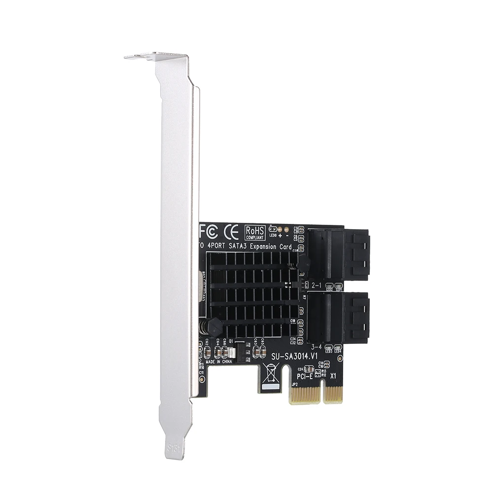 PCIE для SATA карты PCI-E адаптер PCI Express для SATA3.0 карты расширения 4 порта SATA III 6G для SSD HDD