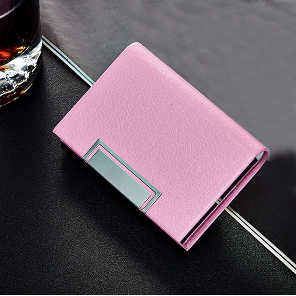 2019 New Unisex Leather Card Holder Fold Design Multiple Card Slots  For Women Men  High Quality Credit Card ID Business 822