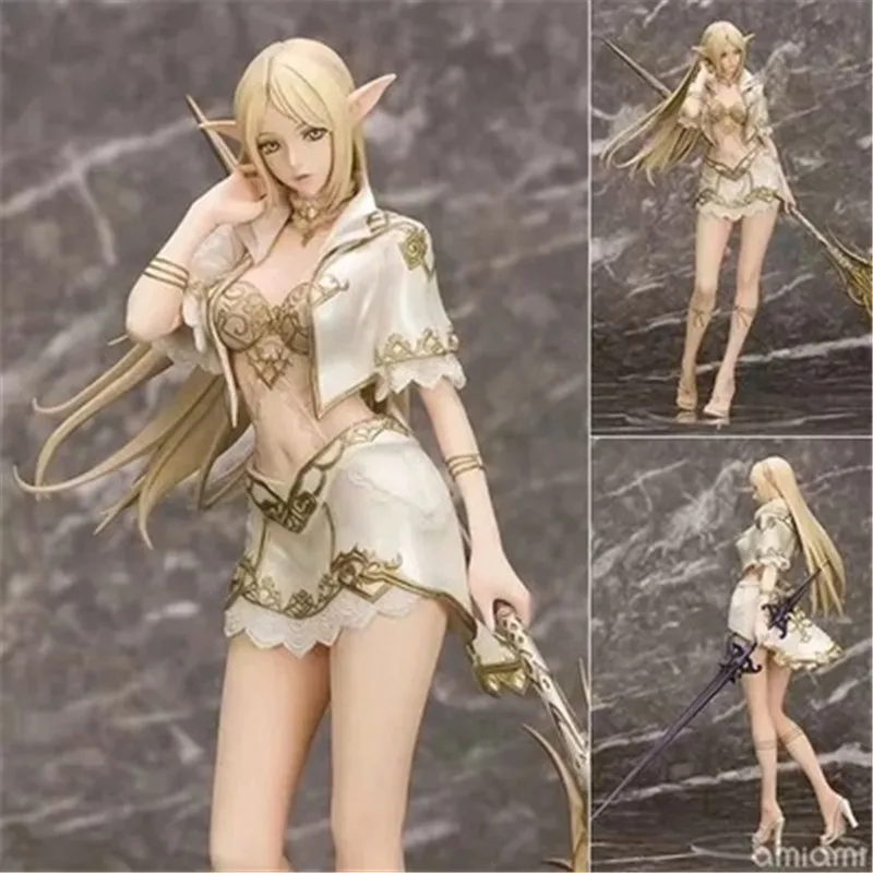 Новинка Аниме Lineage heaven 2 Женский Эльф Маг с оружием ПВХ экшн-фигурка Коллекционная