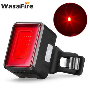 

Wasafire Bicycle Rear Light Bike Automatic Brake Induction Taillight MTB Cycling Charge LED Safety Safety Warning Lamp
