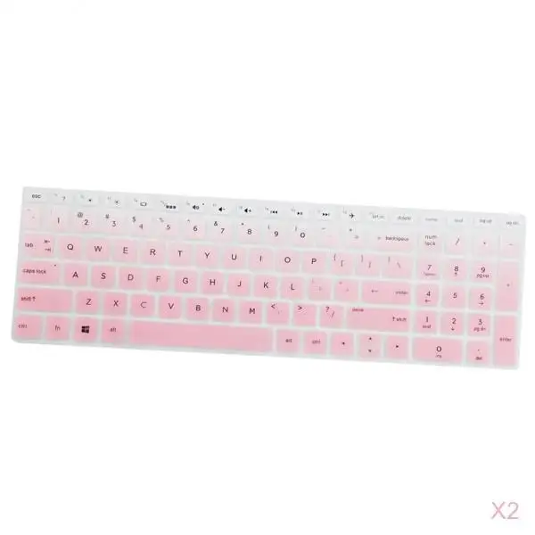2pcs Keyboard Cover Ultra Thin Clear Keyboard Skin Protector for HP 15.6'' BF Keyboard Soft Silicone