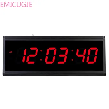 

LED digital electronic clock time display Stylish large size digital wall clock Living room bedroom office decoration hanging