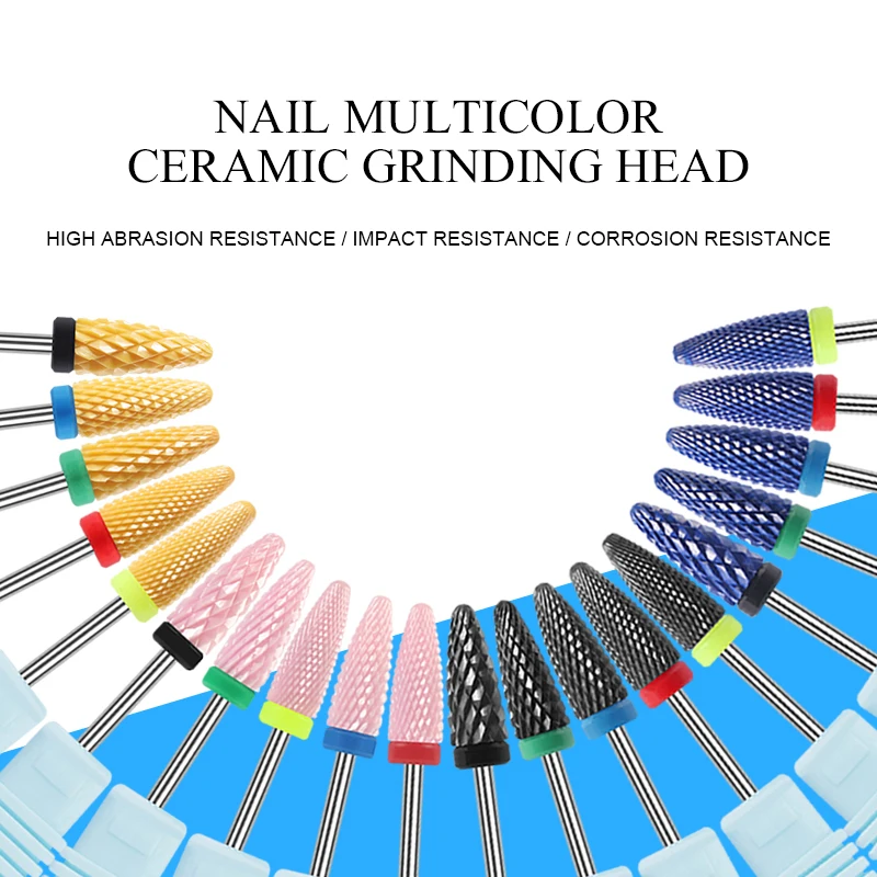 

Ceramic Nail Drill Bit Electric Nail Milling Cutter for Pedicure Nail Art Accessoires Tool Remove Nail Polish