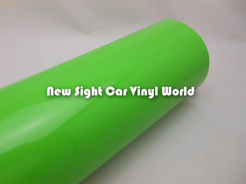 Высокое Качество Apple Green глянцевая зеленая Автомобильная виниловая пленка без воздуха для автомобильных наклеек Размер: 1,52*30 м/рулон(5фт* 98фт