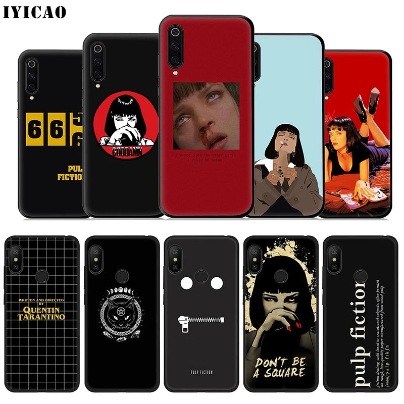 

IYICAO Pulp Fiction Soft Case for Xiaomi Mi A3 A2 A1 9T CC9E CC9 9 8 6 Se Lite F1 MAX 3 5X 6X MiA1 MiA2 MiA3 Cover