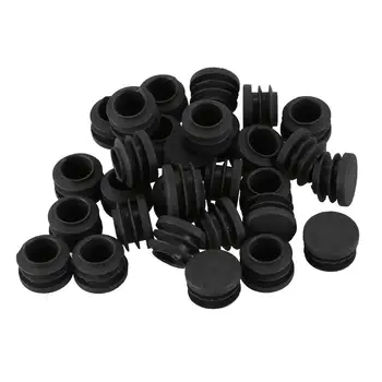 

Round Table Chair Leg Tube Pipe Insert End Cap 19mm Dia 30pcs Black