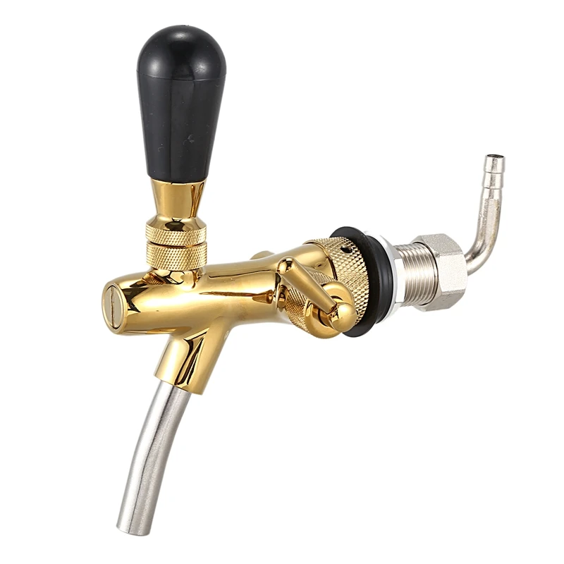 Draft Beer Faucet G5/8 Adjustable Faucet Beer Barrel Faucet with Dust Plug Homemade Beer Tools