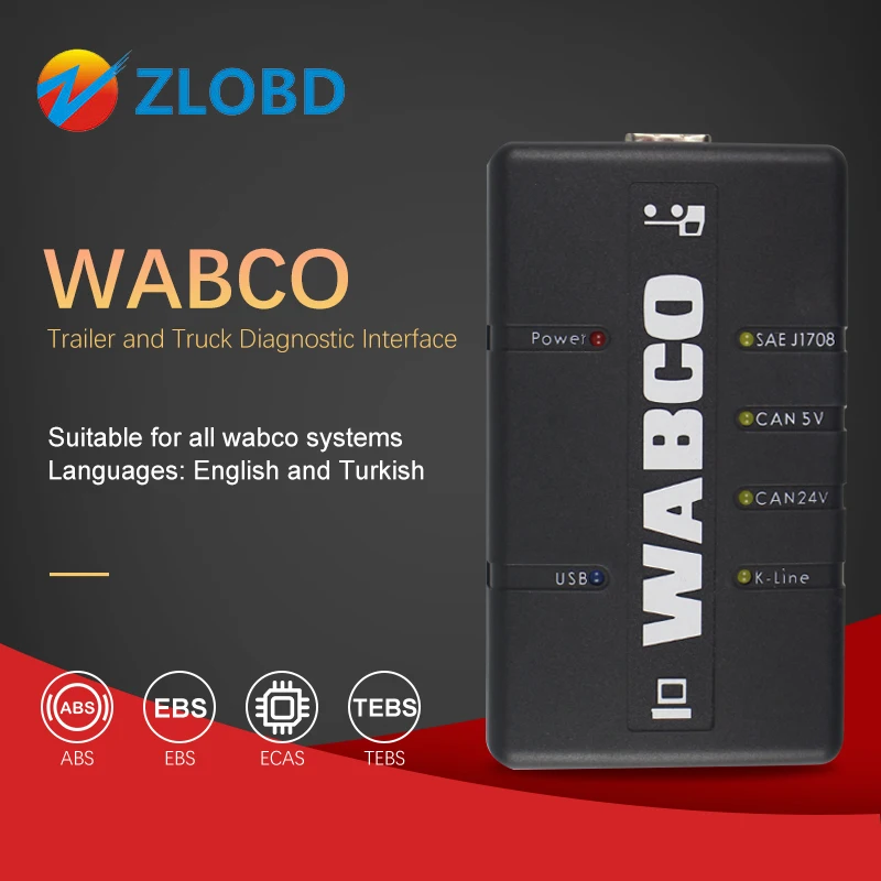 Русский склад набор для диагностики WABCO (WDI) прицеп и грузовик диагностический
