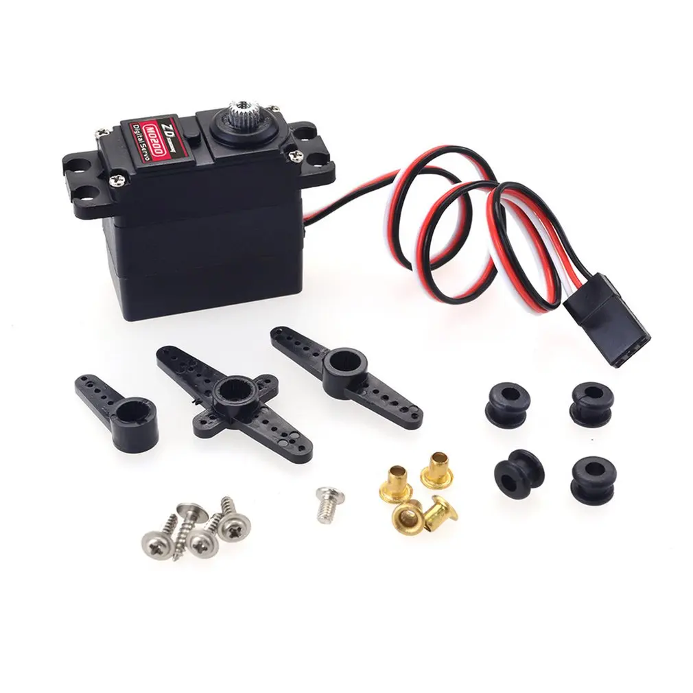 

ZD Racing M0200 20g Standard Steel Gear Full CNC Aluminium Shell Coreless Servo Waterproof Servo for Helicopter