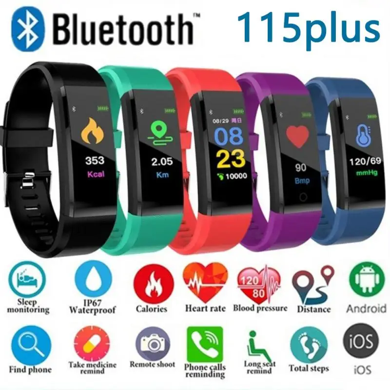 M4 Smart Band Men Women Fitness Smart Watch Heart Rate Blood Pressure Sleep Monitor Pedometer Smart Wristbands M4 Smartband