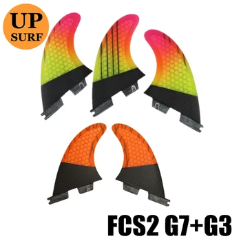 

FCS2 Fins G7 3fins/G3 2 fins model optional for tri-quad fins Surfboard Fin Fibreglass Fins FCS2 Quilhas Fins Upsurf