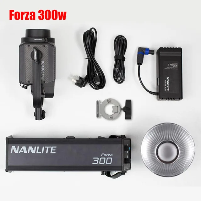 NANLITE Forza 300 Вт Светодиодный светильник наружный 5600K моно светильник COB светильник с креплением bowens студийный вспышка фотография стробоскоп светильник