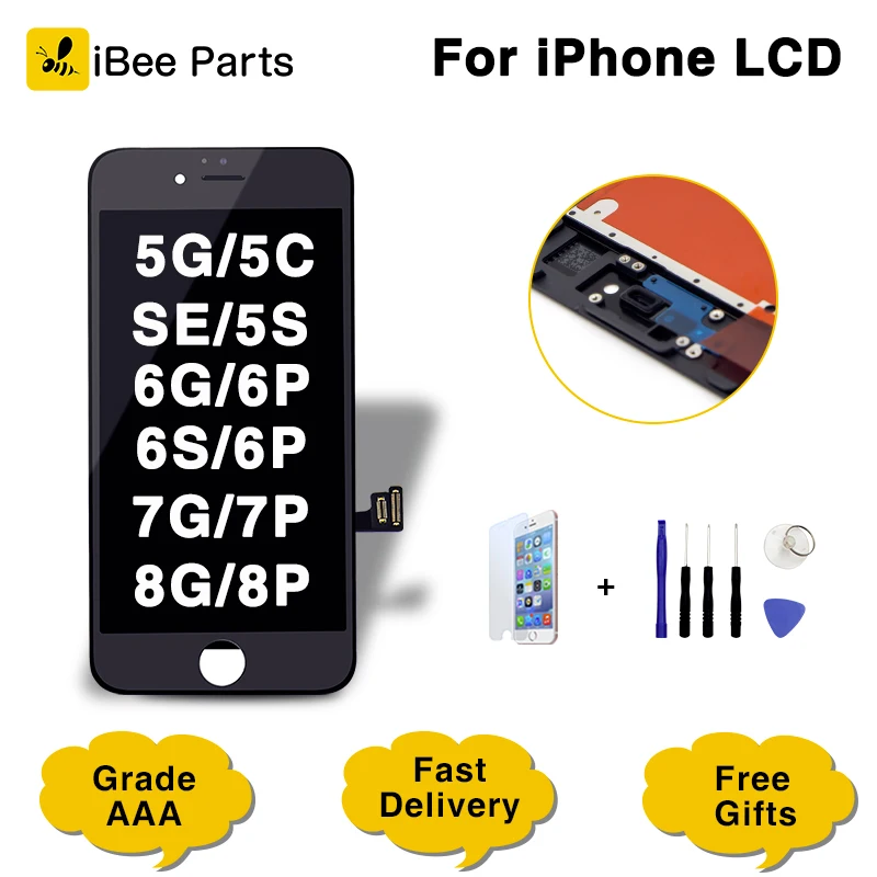 ЖК дисплей ibeeparts для iPhone 7 Plus 8 сенсорный 3D экран с цифровым преобразователем в