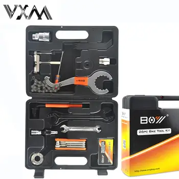 

Mountain bike tool set combination bicycle toolbox loading repair portable tire repair maintenance car repair teardown