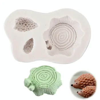 

Fondant Cake Topper Decorating Mold Hedgehog Stump Silicone Cake Mold Gadgets Chocolate Mould Cooking Tools