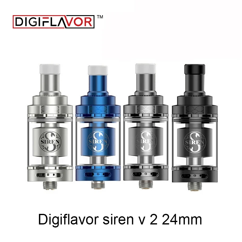 Бак для вейпа Digiflavor Siren V2 GTA MTL tank версия 24 мм бак Genisis 4 5 мл обновленная сирена 25 22 DF
