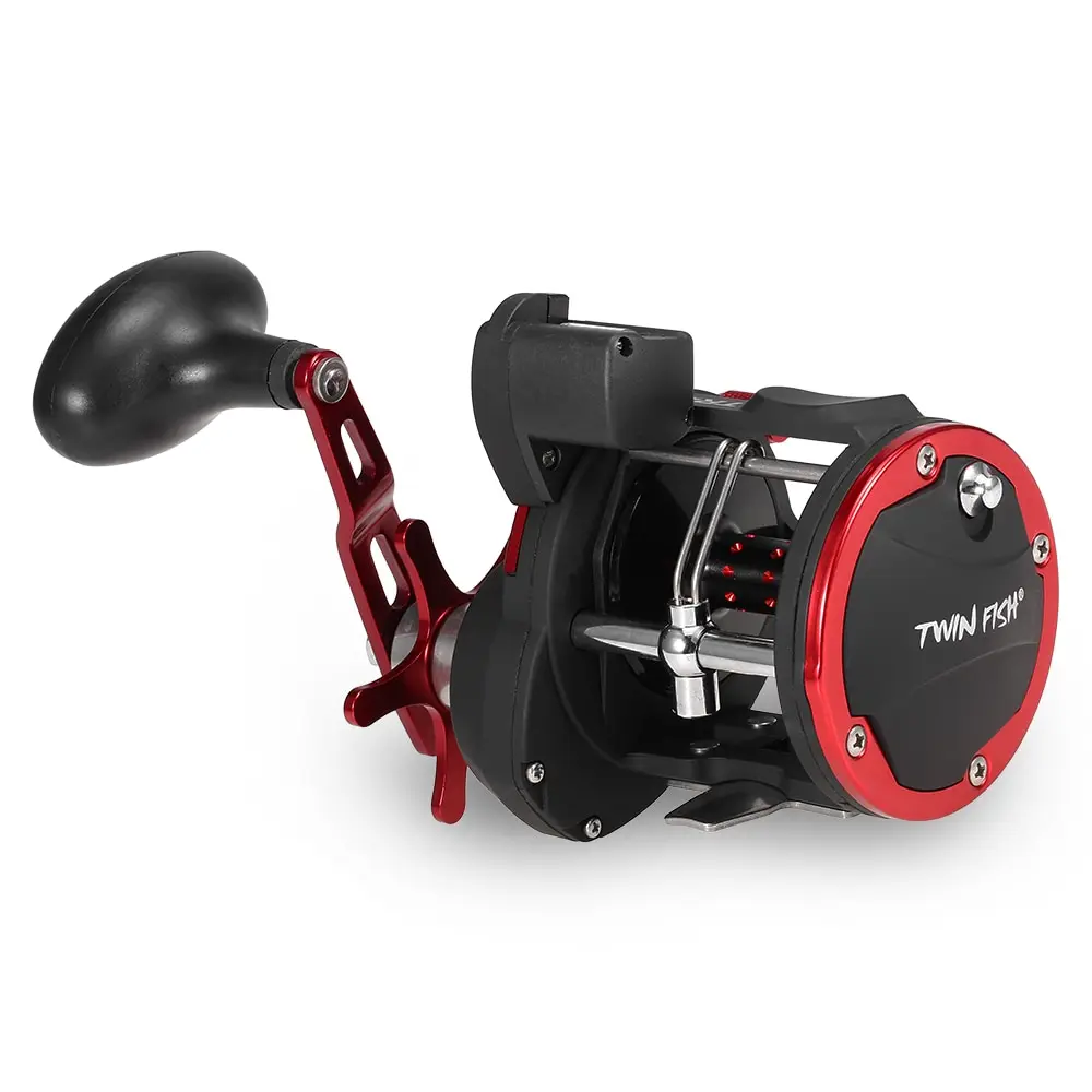 

Spinning Reel 3+1BB Ball Bearing GT 3.8:1 Trolling Fishing Reel with Line Counter Right Hand Bait Casting Boat Fishing Drum Reel