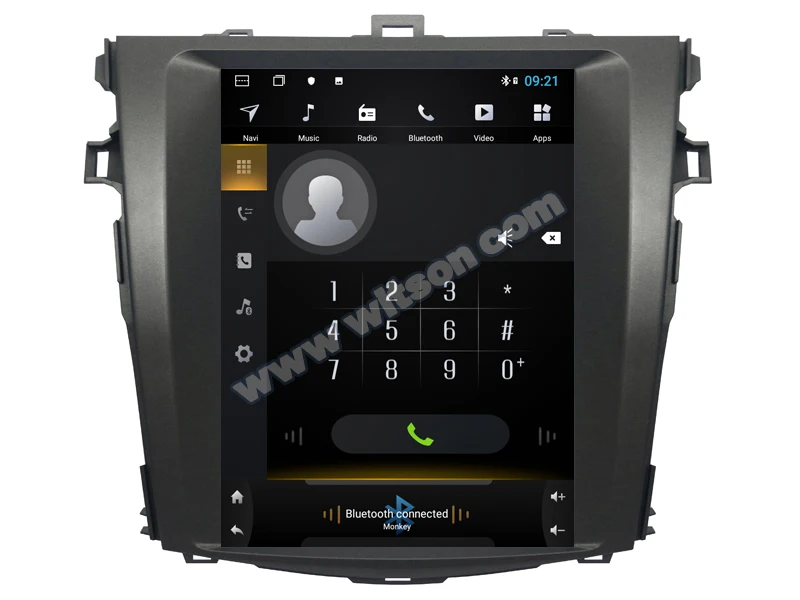 WITSON Vertical Screen Android 8.1 4GB RAM+64G ROM For TOYOTA COROLLA 2008-2013(TTF1124