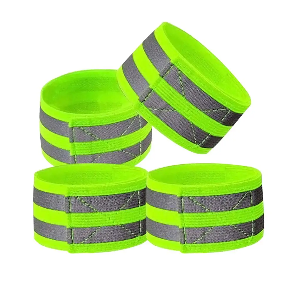 Reflective Bands Elasticated Armband Wristband Ankle Leg Straps Safety