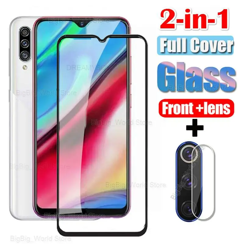 Стекло 2 в 1 для Samsung Galaxy A10S A20S A30S A50S A70S M30S A70 A60 A50 A40 A30 A20 9H Защитная пленка объектива
