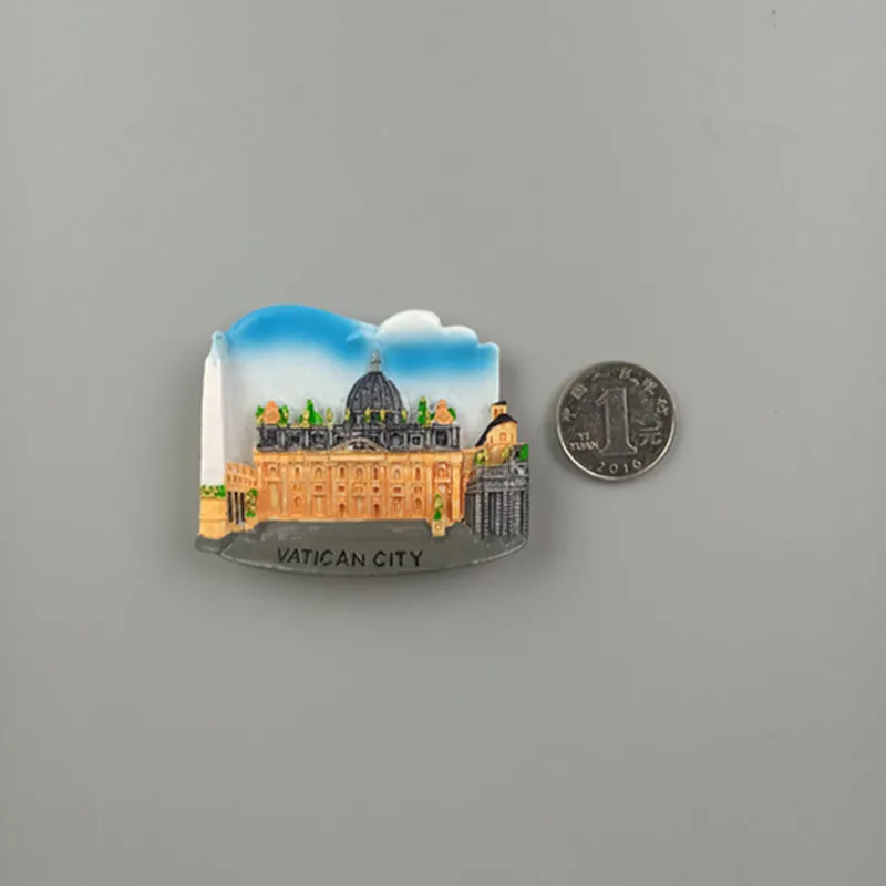 World Fridge Magnet Fridge Magnets Italy Rome Resin Fridge Magnet Sticker World Travel Souvenir Magnetic - Цвет: Vatican City