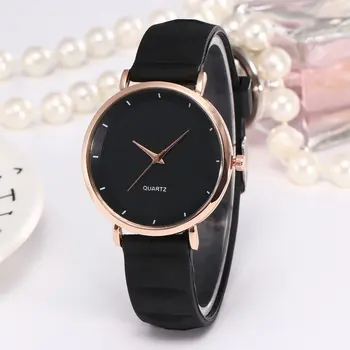 

Women Quartz Watch Silicone Leather Strap Fashion Time Clock Wristwatch Gift Colorful Dial Clock Girls relogio
