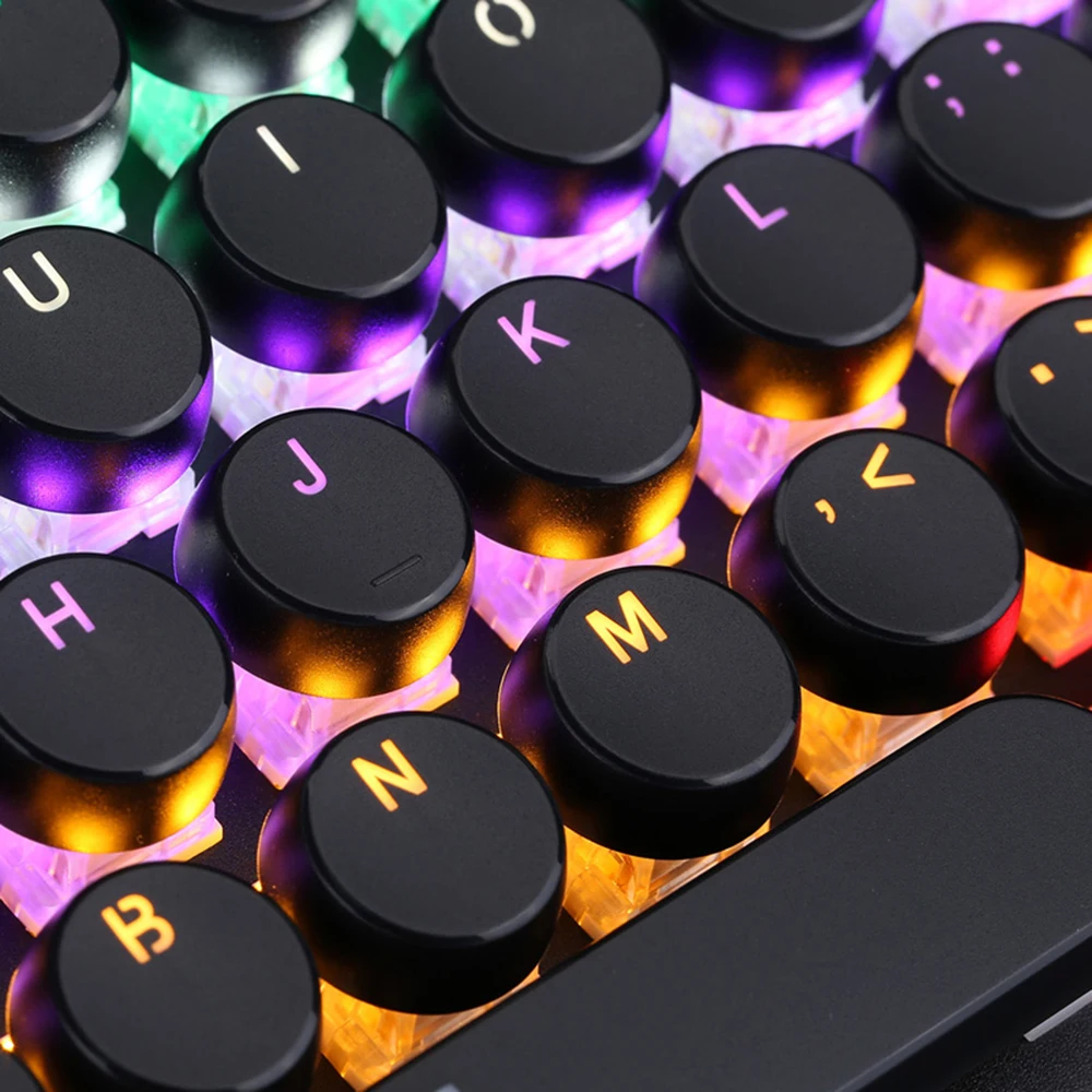 Magic Refiner MK5 механическая клавиатура и мышь комплект проводной винтажный круглый брелок RGB подсветка игровая клавиатура для ПК
