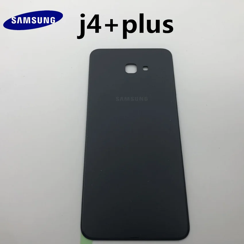 Чехол для samsung Galaxy J4+ J4 Plus j415, задняя крышка для батареи, задняя крышка для корпуса, Сменный Чехол+ клейкая наклейка