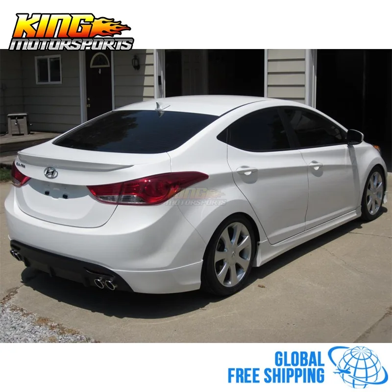 Подходит для 11-13 hyundai Elantra Avante MD OE style диффузор, губа на задний бампер PP Global по всему миру